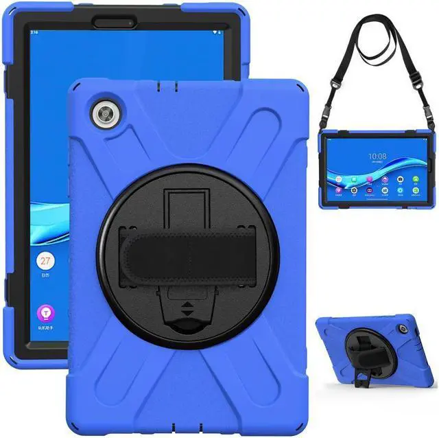 Alt view image 6 of 6 - BONAEVER Case for Lenovo Tab M10 FHD Plus 10.3 inch 2020 2nd Gen / K10 TB-X606F TB-X606X TB-X6C6F TB-X6C6X Shockproof Cover with Stand Shoulder Strap