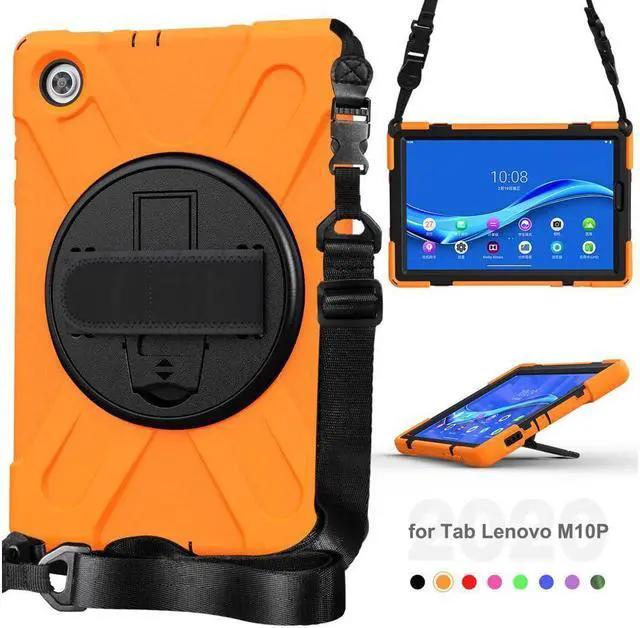 Alt view image 5 of 7 - BONAEVER Case for Lenovo Tab M10 FHD Plus 10.3 inch 2020 2nd Gen / K10 TB-X606F TB-X606X TB-X6C6F TB-X6C6X Shockproof Cover with Stand Shoulder Strap