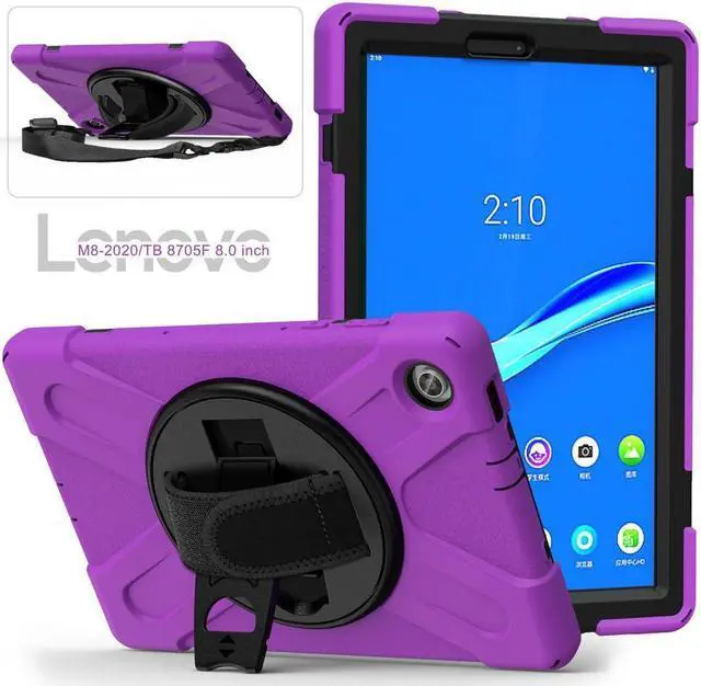 Alt view image 5 of 7 - BONAEVER Case for Lenovo Tab M10 FHD Plus 10.3 inch 2020 2nd Gen / K10 TB-X606F TB-X606X TB-X6C6F TB-X6C6X Shockproof Cover with Stand Shoulder Strap