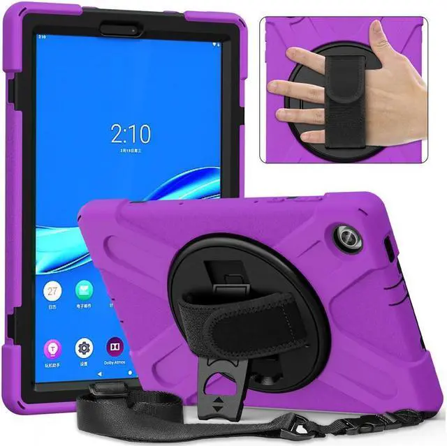 Alt view image 7 of 7 - BONAEVER Case for Lenovo Tab M10 FHD Plus 10.3 inch 2020 2nd Gen / K10 TB-X606F TB-X606X TB-X6C6F TB-X6C6X Shockproof Cover with Stand Shoulder Strap