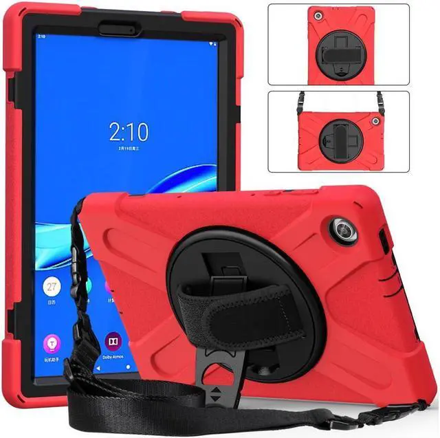 Alt view image 2 of 7 - BONAEVER Case for Lenovo Tab M10 FHD Plus 10.3 inch 2020 2nd Gen / K10 TB-X606F TB-X606X TB-X6C6F TB-X6C6X Shockproof Cover with Stand Shoulder Strap