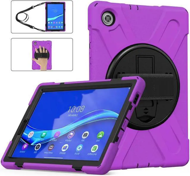 Alt view image 6 of 7 - BONAEVER Case for Lenovo Tab M10 FHD Plus 10.3 inch 2020 2nd Gen / K10 TB-X606F TB-X606X TB-X6C6F TB-X6C6X Shockproof Cover with Stand Shoulder Strap