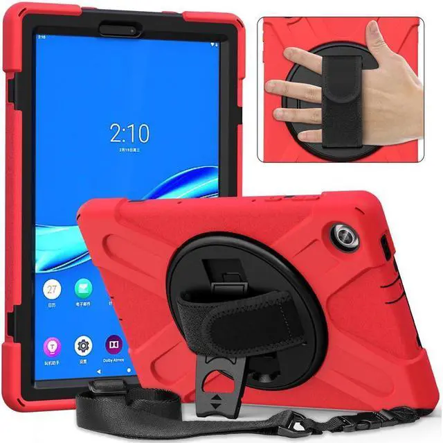 Alt view image 7 of 7 - BONAEVER Case for Lenovo Tab M10 FHD Plus 10.3 inch 2020 2nd Gen / K10 TB-X606F TB-X606X TB-X6C6F TB-X6C6X Shockproof Cover with Stand Shoulder Strap