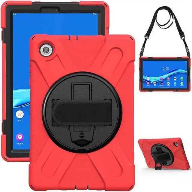 Alt view image 5 of 7 - BONAEVER Case for Lenovo Tab M10 FHD Plus 10.3 inch 2020 2nd Gen / K10 TB-X606F TB-X606X TB-X6C6F TB-X6C6X Shockproof Cover with Stand Shoulder Strap
