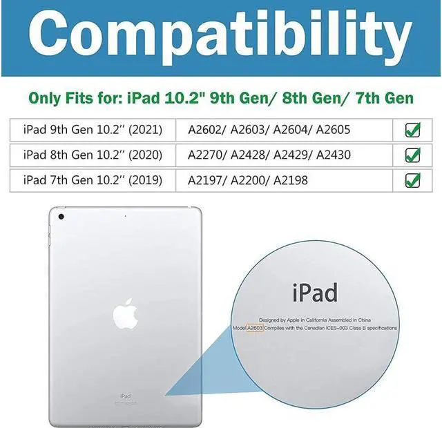 Alt view image 2 of 7 - BONAEVER For iPad 9th 8th 7th Generation 10.2 Case with Pencil Holder Stand and Strap Shoulder Strap Protective Cover for iPad 10.2 inch 2021 2020 2019