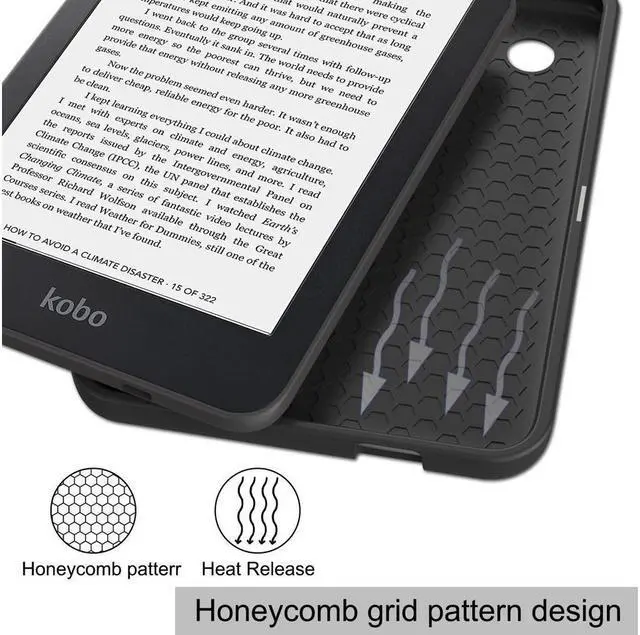 Alt view image 6 of 7 - BONAEVER Case for 6 inch Kobo Clara 2E / Tolino Shine 4 2022 Released Ultra Slim Folio Premium PU Leather Protective Cover with Auto Sleep/Wake Function 2 in 1 Stylus Pen