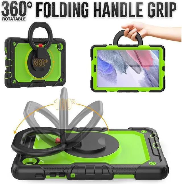 Alt view image 4 of 7 - BONAEVER Case For Samsung Galaxy Tab A7 Lite Case 8.7 inch with Screen Protector Pen Holder Shockproof Hard Protective Kids Cover for Galaxy Tab A7 Lite 2021 SM-T220/T225/T227 with Rotatable Stand