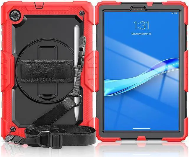 Main image of BONAEVER Case for Lenovo Tab M10 Plus 10.3 inch FHD Shockproof Cover with Screen Protector 360° Rotating Hand Strap/ Stand Shoulder Strap for M10 Plus 10.3" TB-X606F/TB-X606X