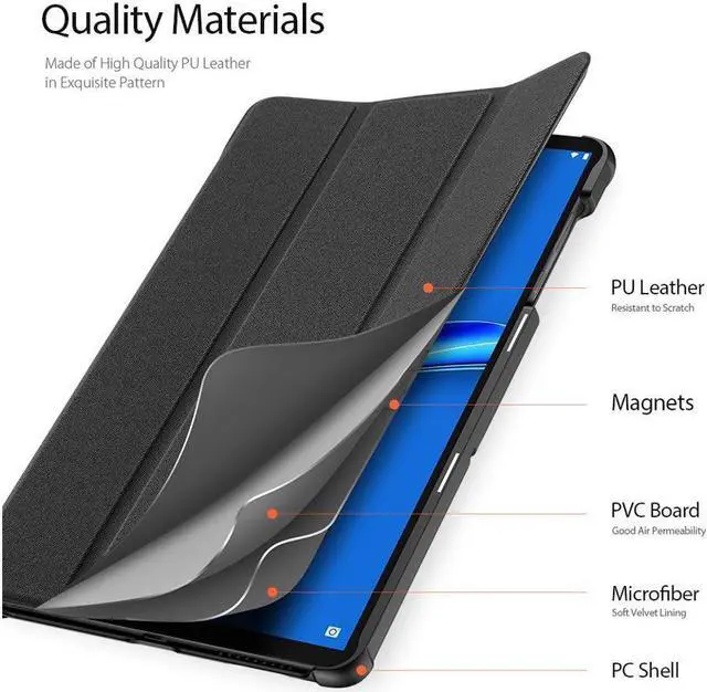 Alt view image 6 of 7 - BONAEVER Case for Lenovo Tab M10 Plus 10.3 inch 2020 TB-X606F / TB-X606X Slim Shell Stand Cover with Auto Sleep Wake