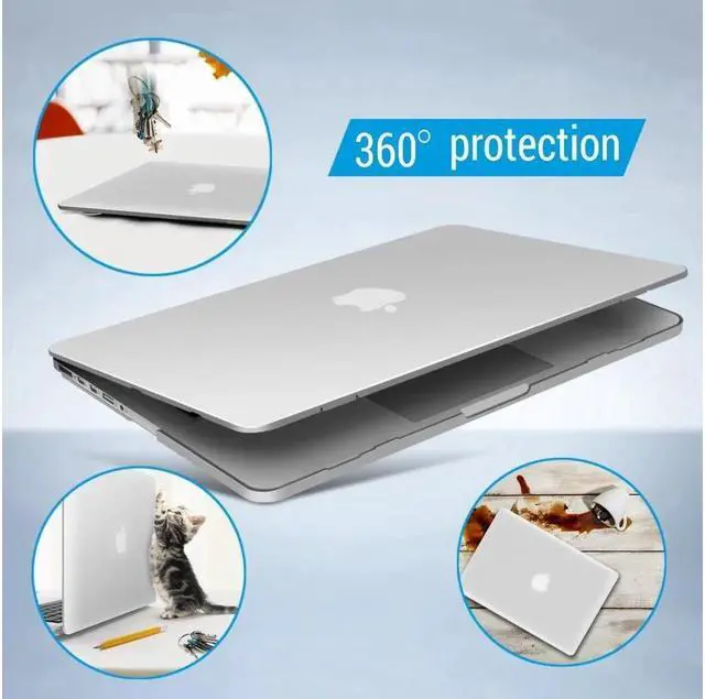 Alt view image 6 of 7 - BONAEVER Protective Hard Case for MacBook Pro 15 inch with Retina Display Model A1398 Shell Cover with Keyboard Skin For Apple MacBook Pro 15.4" 2012-2015 Release