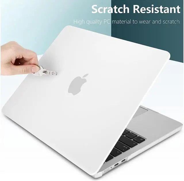 Alt view image 5 of 7 - BONAEVER For Macbook Air 15 inch Case 2025 2024 2023 A3241 M4 A3114 M3 A2941 M2 Ultra Thin Plastic Hard Shell Cover with Keyboard Skin & Type C Adapter