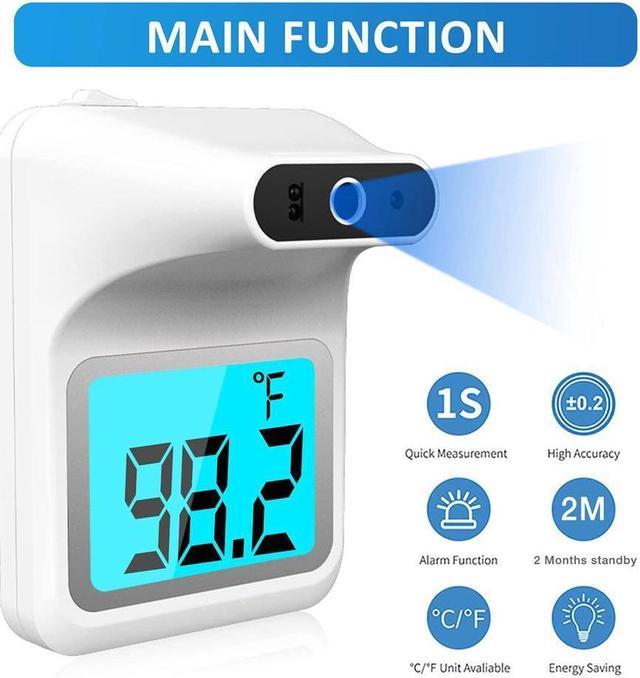 Wall Thermometer with Stand, Infrared Forehead Wall Mounted Thermometer  with Tripod