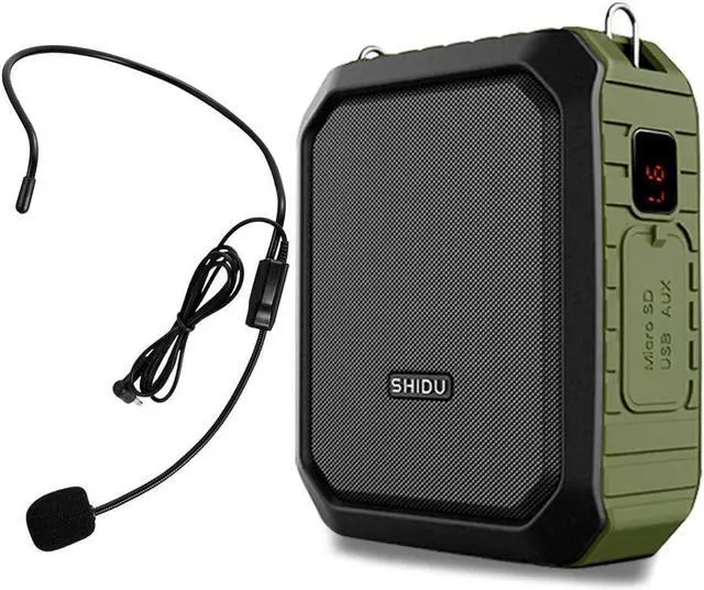 Main image of BONAEVER Bluetooth Voice Amplifier Portable Waterproof Voice Amplifier with Wired Microphone Headset 18W 4400mAh Rechargeable Bluetooth Microphone Speaker for TeachersOutdoorsClassroomFitness