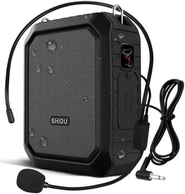 Main image of BONAEVER Bluetooth Voice Amplifier Portable Waterproof Voice Amplifier with Wired Microphone Headset 18W 4400mAh Rechargeable Bluetooth Microphone Speaker for TeachersOutdoorsClassroomFitness