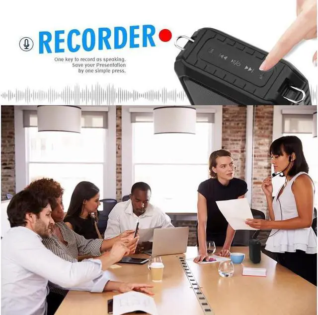Alt view image 4 of 7 - BONAEVER Bluetooth Voice Amplifier Portable Waterproof Voice Amplifier with Wired Microphone Headset 18W 4400mAh Rechargeable Bluetooth Microphone Speaker for TeachersOutdoorsClassroomFitness
