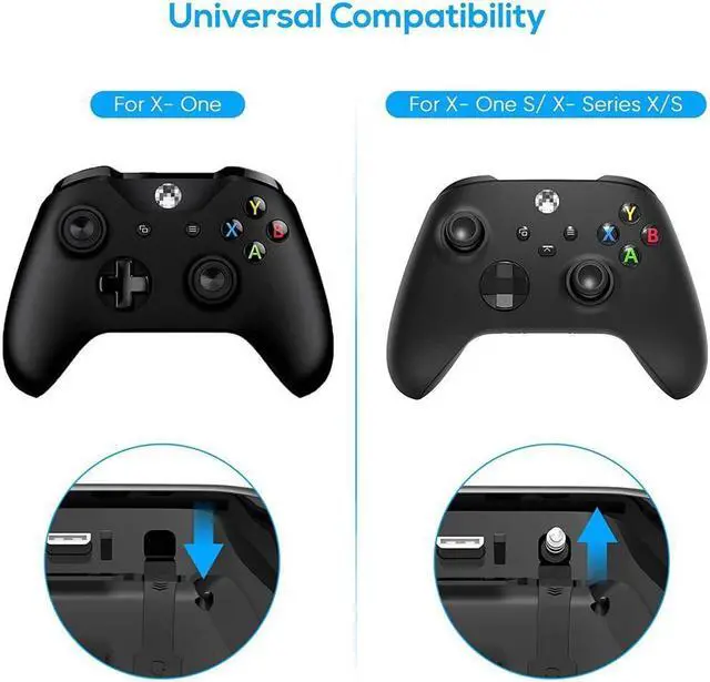 Alt view image 6 of 7 - Controller Keyboard for Xbox Series X/Series S/One/S/ Controller, MENEEA Mini Game Chatpad Keypad with Audio/3.5mm Headset Jack & 2.4Ghz Receiver Accessories for Xbox Series X/S Game Controller