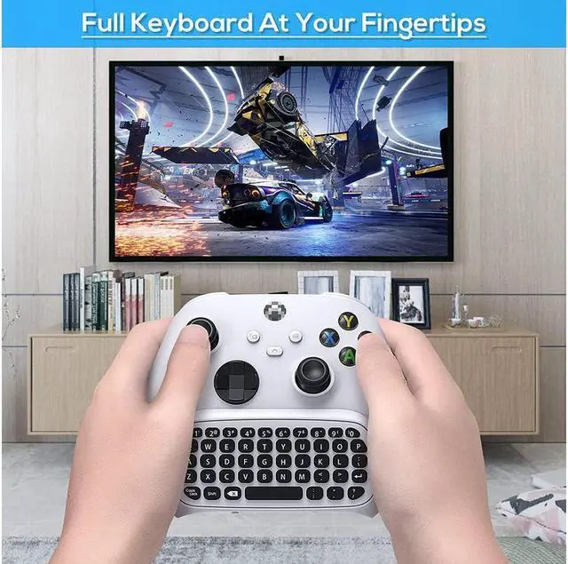 Alt view image 6 of 6 - Controller Keyboard for Xbox Series X/Series S/One/S/ Controller, MENEEA Mini Game Chatpad Keypad with Audio/3.5mm Headset Jack & 2.4Ghz Receiver Accessories for Xbox Series X/S Game Controller