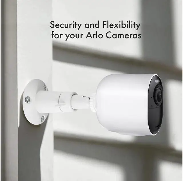 Alt view image 2 of 7 - BONAEVER Adjustable Indoor/Outdoor Security Wall Mount Compatible with Arlo Pro/Pro 2/Pro 3/Ultra/Ultra 2 & Others - Ring Standick Up Cam Battery eufyCam E/2C Wyze Cam Outdoor/Pan (3 Pack White)
