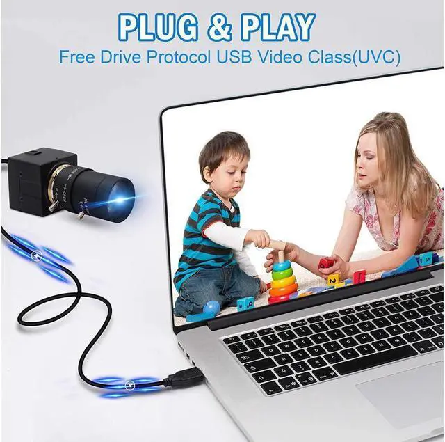 Alt view image 6 of 7 - BONAEVER 2MP Low Illumination USB Camera with 5-50mm Manual Zoom Lens USB Webcamera Full HD 1080P 30fps H.264 Webcam with IMX323 Sensor Plug Play USB Webcam for Windows/Linux/Raspberry Pi/Mac