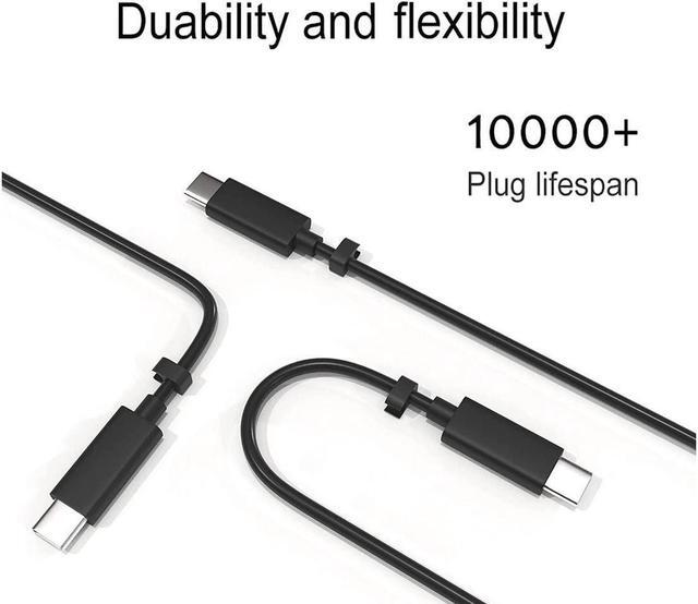 Alt view image 3 of 6 - BONAEVER Type C USB C Laptop Charger 65W 45W for Dell XPS 12 9250 13 9350 9360 9365 9370 9380 Latitude 7370 7275 7280 7480 5480 5290 7490 5175 5285 LA65NM170 2YKOF LA45NM150 0HDCY5 5290-2in1 7390-2in1
