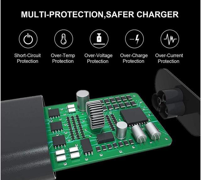 Alt view image 5 of 6 - BONAEVER Type C USB C Laptop Charger 65W 45W for Dell XPS 12 9250 13 9350 9360 9365 9370 9380 Latitude 7370 7275 7280 7480 5480 5290 7490 5175 5285 LA65NM170 2YKOF LA45NM150 0HDCY5 5290-2in1 7390-2in1