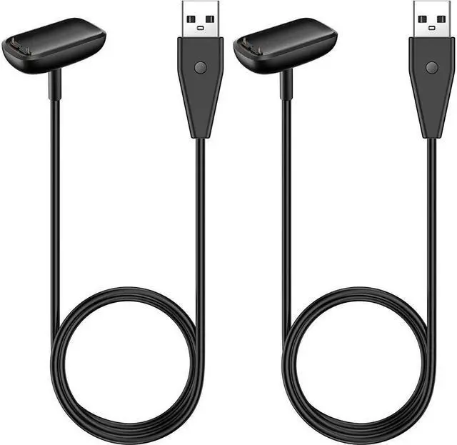 Main image of BONAEVER 2-Pack Reset Button Charger Compatible with Fitbit Luxe/Charge 5 Fast Charging Upgraded Strong Magnet Replacement Cable with 3.3 Ft Long USB Cord Accessories for Charge 5/Luxe Smartwatch