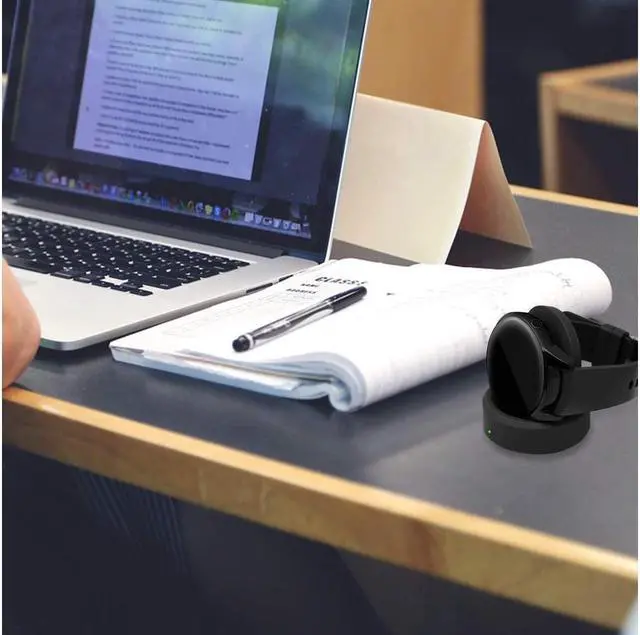 Alt view image 6 of 7 - BONAEVER Charger Stand for Samsung Galaxy Watch 4/ Galaxy Watch Active 2/for Galaxy Watch Active/for Galaxy Watch 4 Classic/for Galaxy Watch 3 Replacement Charging Cradle Dock for Galaxy Active Watch