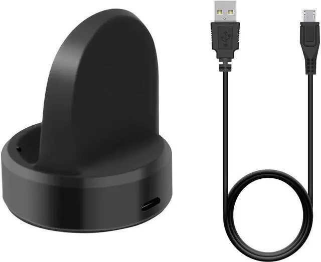 Alt view image 7 of 7 - BONAEVER Charger Stand for Samsung Galaxy Watch 4/ Galaxy Watch Active 2/for Galaxy Watch Active/for Galaxy Watch 4 Classic/for Galaxy Watch 3 Replacement Charging Cradle Dock for Galaxy Active Watch