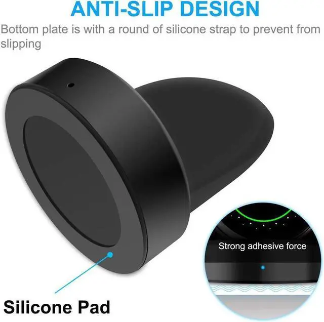 Alt view image 3 of 7 - BONAEVER Charger Stand for Samsung Galaxy Watch 4/ Galaxy Watch Active 2/for Galaxy Watch Active/for Galaxy Watch 4 Classic/for Galaxy Watch 3 Replacement Charging Cradle Dock for Galaxy Active Watch