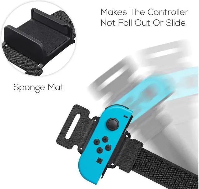 Alt view image 4 of 7 - BONAEVER Upgraded Wri Stand B s Compatible with Ju Stand Dance 2022 2021 2020 Switch Adjustable Ela Standic Dance Straps Compatible with Switch & Switch OLED Controllers 2 Pack for Kids Adults
