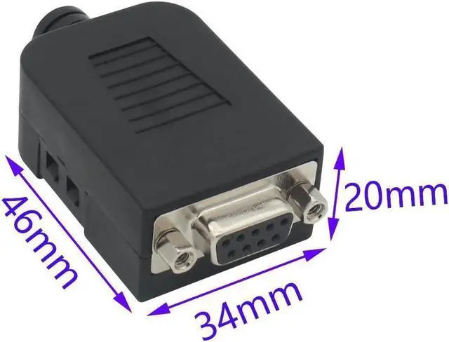 Alt view image 4 of 6 - BONAEVER DB9 Breakout Connector to Wiring Terminal RS232 D-SUB Male Serial Adapters Port Breakout Board Solder-Free Module with case