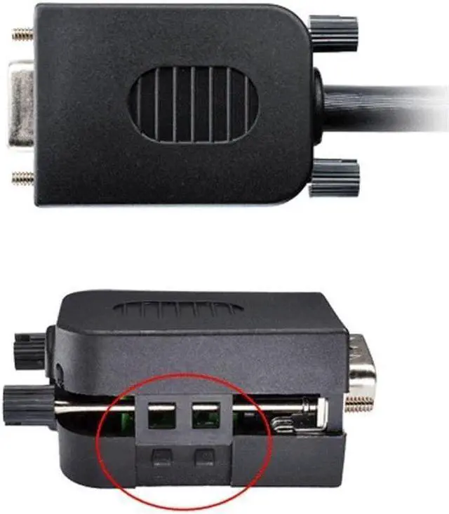 Alt view image 3 of 6 - BONAEVER DB9 Breakout Connector to Wiring Terminal RS232 D-SUB Male Serial Adapters Port Breakout Board Solder-Free Module with case