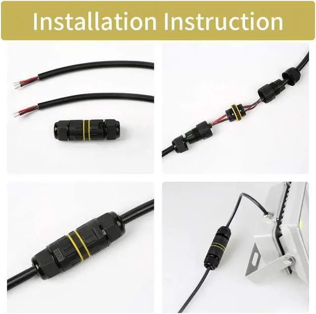 Alt view image 5 of 7 - BONAEVER P68 Outdoor Waterproof Junction Box Electrical Cable Connector Easy to In Standall UL M16 for Ø 3.5-10mm Wire Range(AC 400V 17.5A)2 Way 3Pin 5Pack