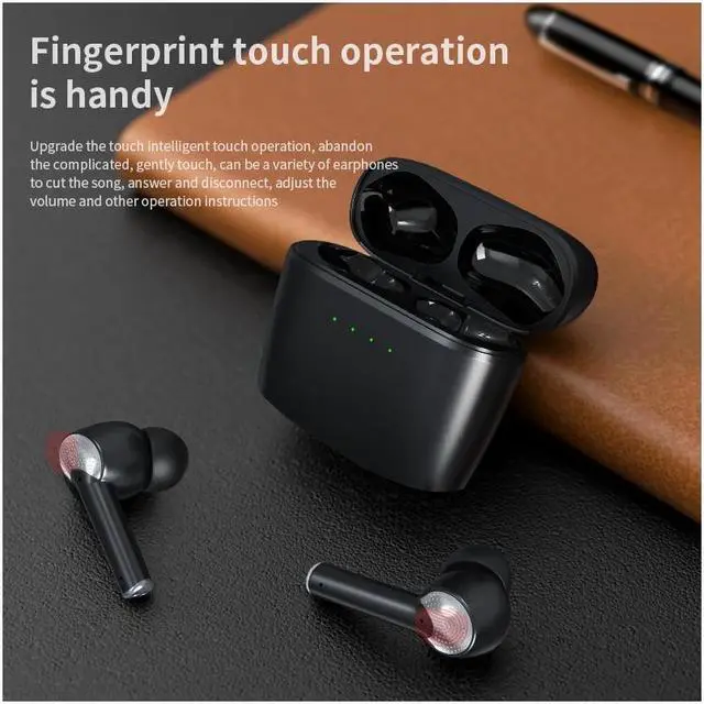 Alt view image 2 of 7 - Wireless Bluetooth 5.2 Earphone Earbuds HiFi Stereo Sound IPX7 Waterproof Deep Bass in-Ear Headphone Touch Control ANC Noise Cancellation Sport Workout Running Gaming Headset for iPhone Android