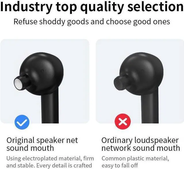 Alt view image 6 of 7 - Wireless Bluetooth 5.2 Earphone Earbuds HiFi Stereo Sound IPX7 Waterproof Deep Bass in-Ear Headphone Touch Control ANC Noise Cancellation Sport Workout Running Gaming Headset for iPhone Android