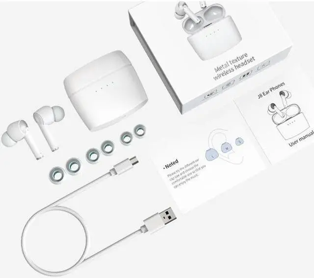 Alt view image 5 of 7 - Wireless Bluetooth 5.2 Earphone Earbuds HiFi Stereo Sound IPX7 Waterproof Deep Bass in-Ear Headphone Touch Control ANC Noise Cancellation Sport Workout Running Gaming Headset for iPhone Android