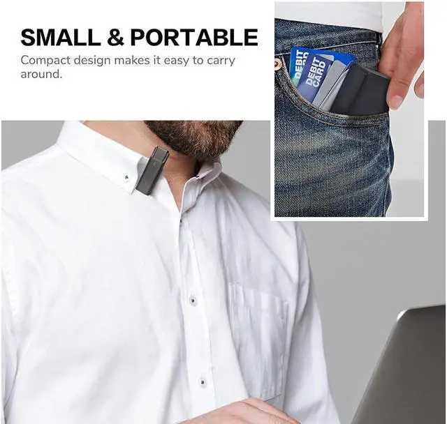 Alt view image 6 of 7 - BONAEVER Wireless Lavalier Microphone for USB Type-C roid with 35H Charging Case Plug & Play Clip-on Lapel Mic for Youtube Facebook Live Standream Video Recording -Noise Reduction/ 984Ft Transmission