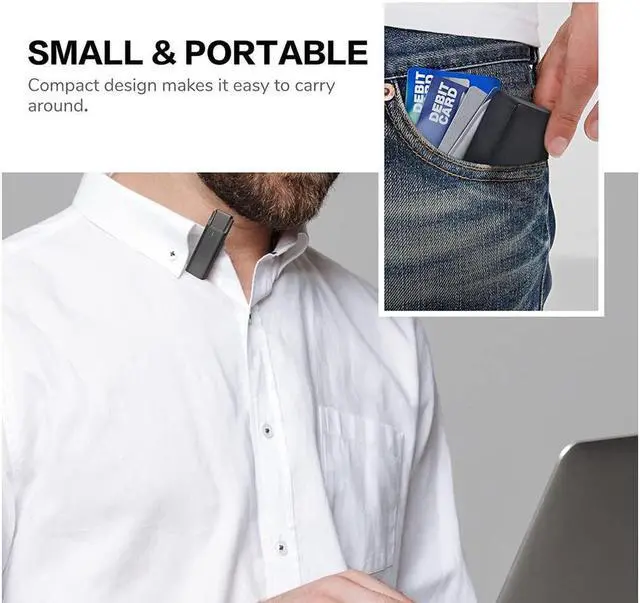 Alt view image 5 of 7 - BONAEVER Wireless Dual Lavalier Microphones for USB Type-C roid Plug & Play 2.4G Lapel Mic with Charging Case for Youtube Facebook Live Standream Video Recording - Noise Reduction/ 984Ft Transmission