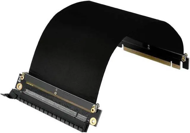Alt view image 2 of 7 - New PCI Express High Shielding Property PCIE 3.0 16x Flexible Cable Card Extension Port Adapter High Speed Riser Card ( 20cm - 180 Degrees)