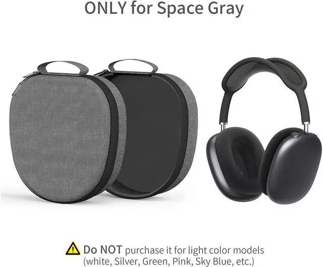Alt view image 6 of 7 - BONAEVER Smart Case for AirPods Max with Standaying Power AirPod Max Case Sleep Mode Travel Carrying Case for Headphones Waterproof Storage Bag for AirPods Max Accessories