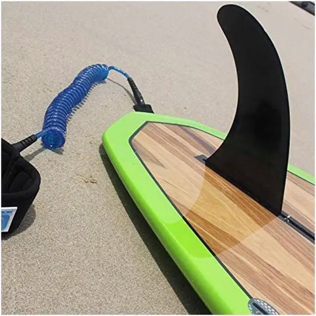 Alt view image 6 of 6 - BONAEVER 9" SUP Single Center Fin No Tool Fin Screw Fiberglass Reinforeced 9 inch SUP Replacement Fins for Surfboard Stand -up Paddle Board Longboard