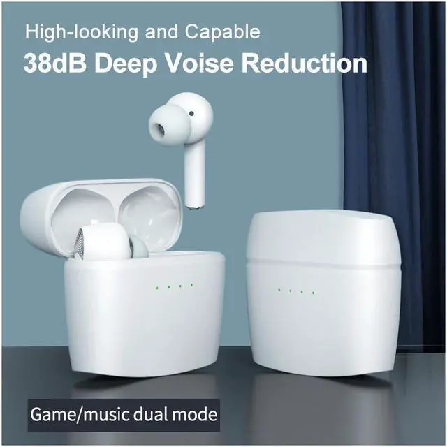 Alt view image 3 of 7 - Wireless Bluetooth 5.2 Earphone Earbuds HiFi Stereo Sound IPX7 Waterproof Deep Bass in-Ear Headphone Touch Control ANC Noise Cancellation Sport Workout Running Gaming Headset for iPhone Android