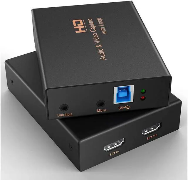 Main image of BONAEVER Game Capture Card USB 3.0 1080P 60FPS/4K 30FPS HD Video Capture Card High Speed Capture Card with HDMI Loop-Out for PS5 PS4 Nintendo Switch Xbox One Gaming Standreaming Live Broadca