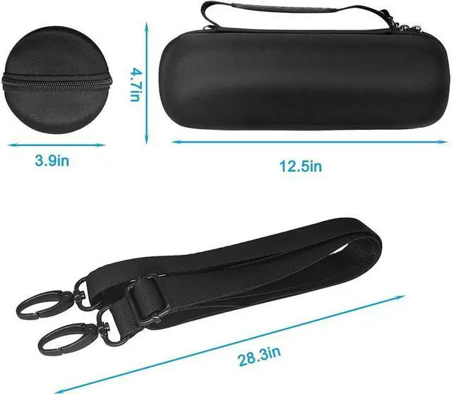 Alt view image 6 of 6 - BONAEVER Hard Box for JBL Charge 5 CaseWaterproof Travel Protective Carrying Case Storage Charge 5 Bluetooth Speaker Cables
