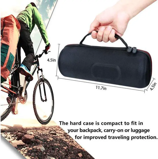 Alt view image 3 of 7 - BONAEVER Hard Case for JBL Charge 4/Charge 5 Portable Waterproof Wireless Bluetooth Speaker by LTGEM. Fits USB Cable Charger Accessories