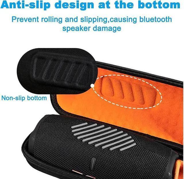 Alt view image 4 of 6 - BONAEVER Hard Box for JBL Charge 5 CaseWaterproof Travel Protective Carrying Case Storage Charge 5 Bluetooth Speaker Cables