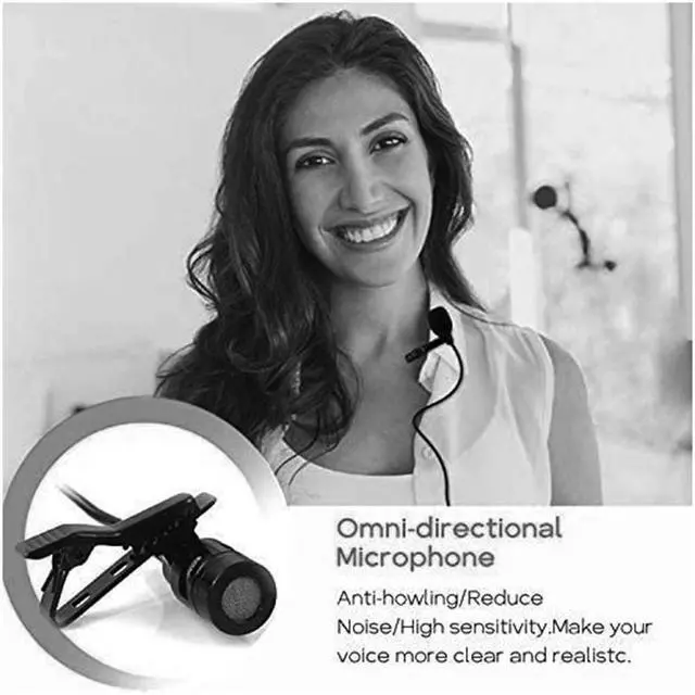 Alt view image 6 of 7 - BONAEVER Wireless Lavalier Microphone 2.4G Wireless Microphone Systerm with Lavalier Lapel Mic Standransmitter&Receiver for Conference Speaker Teaching Tour Guiding Standage Performance