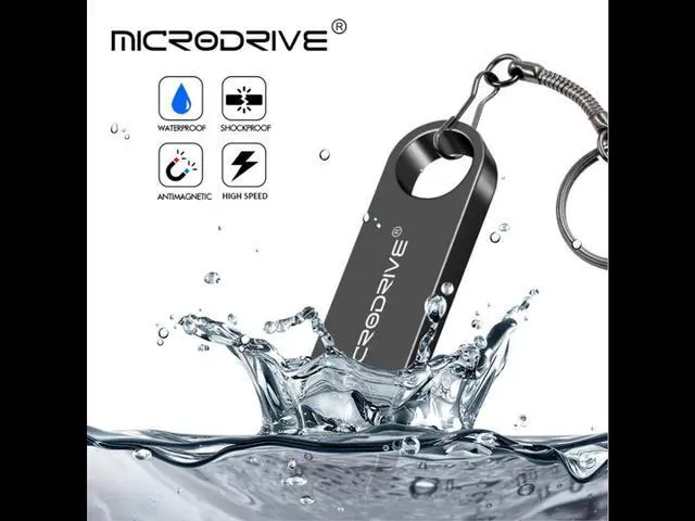 Alt view image 6 of 7 - Mini USB Flash Drive Microdrive 32GB Data Traveler USB 2.0 Flash Drive Speed Up to 100MB/s Metal Memory Stick Black 32GB