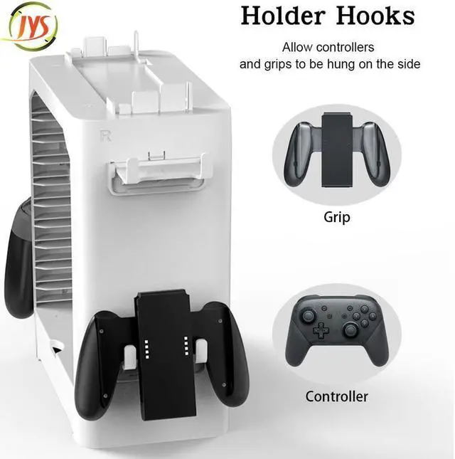Alt view image 4 of 6 - BONAEVER Game Storage Tower for Nintendo Switch - Nintendo Switch Game Holder Game Disk Rack Controller Organizer Compatible with Nintendo Switch Accessories