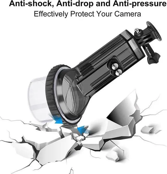 Alt view image 5 of 7 - BONAEVER Waterproof Housing Case for DJI Osmo Pocket 2 60m Deep Diving Protective Housing Shell for Underwater Photography